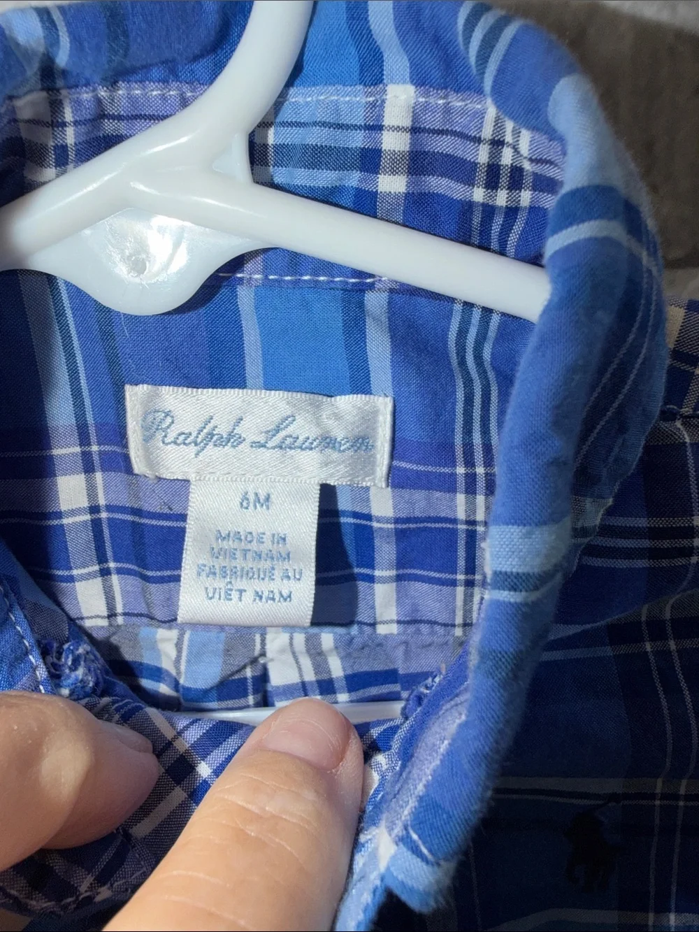 Ralph Lauren Blue Plaid Button-Down Shirt for Kids‎ - Multi Blue